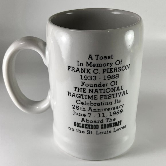 Vtg The Red Rose Rag Ceramic Coffee Tea Cup Mug Souvenir Goldenrod Showboat - Picture 5 of 12